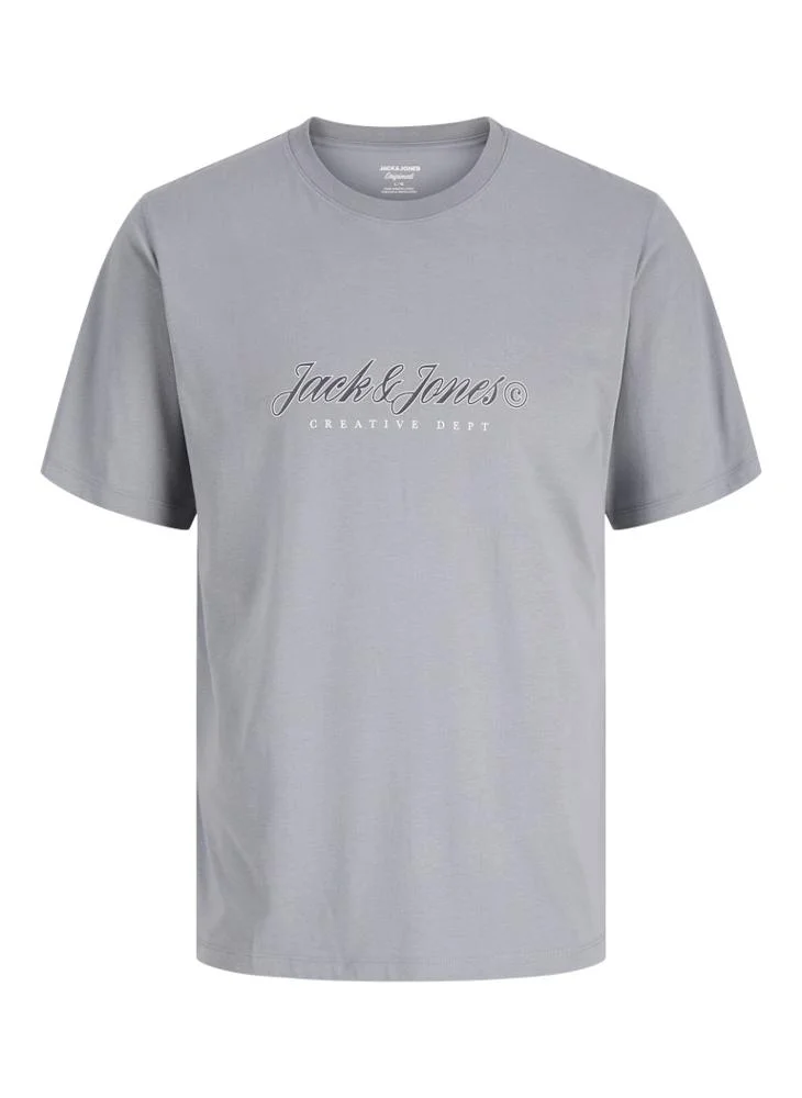 JACK & JONES Plus Size Graphic Crew Neck T-Shirt